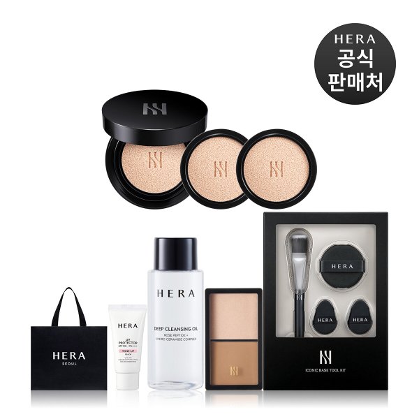 [내일도착/단독]헤라 블랙쿠션 파운데이션 디럭스(본품+리필2/증정3종+툴키트)