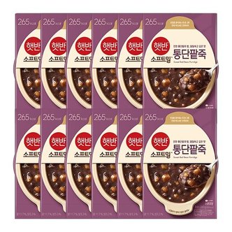 CJ제일제당 햇반죽 통단팥죽 280g x 12개