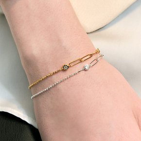 [이채민, 비투비 서은광, 선미 착용] link half chain bracelet