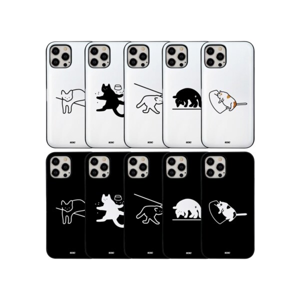 9C9C 우리집 고양이 마그네틱 도어 카드 범퍼케이스