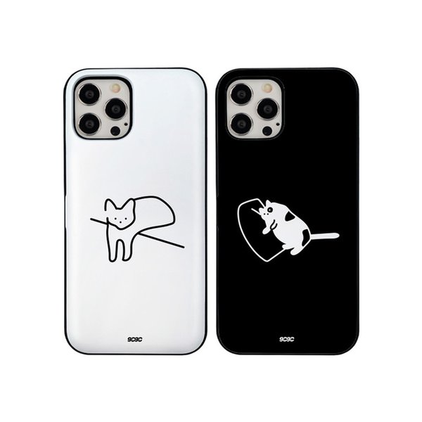 9C9C 우리집 고양이 마그네틱 도어 카드 범퍼케이스