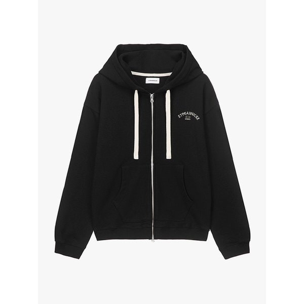 피그먼트 후드집업_블랙