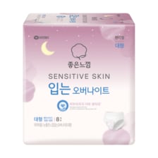 좋은느낌  좋은느낌 센서티브스킨 입는오버나이트 대형 8P