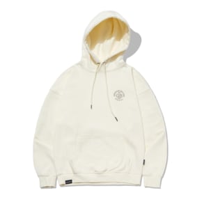 CIRCLE EMB LOGO HOOD T-SHIRTS (IVORY) LRSSCTH702M