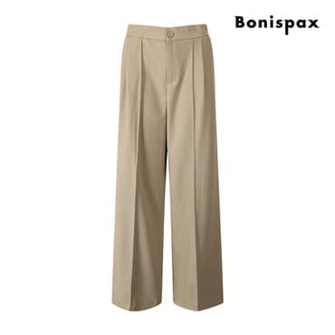 보니스팍스 모던 핀턱 와이드 린넨 슬랙스 (XP7PT017M0)