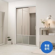 알파 3연동 중문 1150~1300(ㅡ자 오픈형 투명유리)