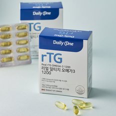 데일리원 리얼 알티지 오메가3 1200 1300mg X 60캡슐 5통