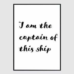 소품액자 I am the captain of this ship A3사이즈