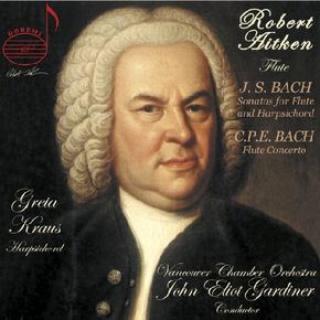 CARL PHILIPP EMANUEL BACH/ JOHANN SEBASTIAN BACH - FLUTE SONATAS & CONCERTO/ ROBERT AITKEN