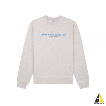 스포티앤리치 SPORTYRICH Athletic Club Crewneck - Heather GrayOcean (CRAW2360HG) (애슬레틱 클럽 크루넥)