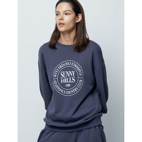 SUNNY HILLS LOGO SWEATSHIRTS (WASHED NAVY)