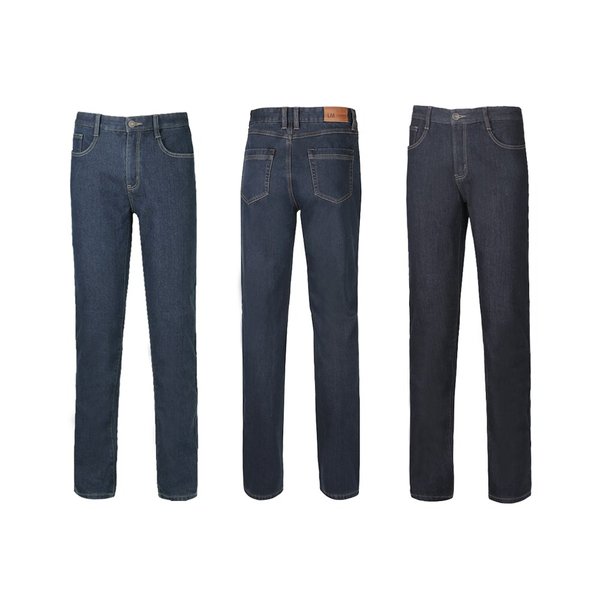 남자 4050 겨울 데일리 일자 스판 기모 청바지 LV-JEK-371