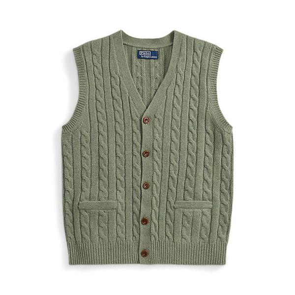 남성 케이블 니트 울 캐시미어 스웨터 베스트(MNPOSWE1CM20139300)