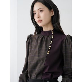 GO-CHECK Blouse - PURPLE