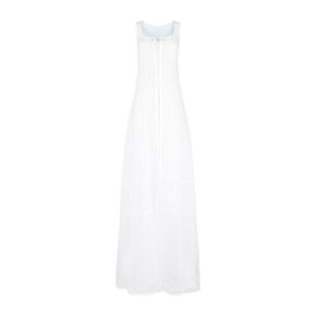 Sleeveless dress 233DR068.1509 White