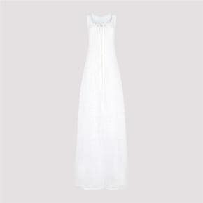 Sleeveless dress 233DR068.1509 White