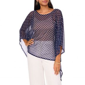 4626433 Chaus Dot High-Low Tunic Top