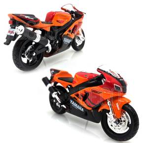 1:18 야마하 YZF-R7 오렌지 오토바이 미니카 다이캐스트 피규어