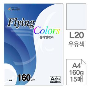 플라잉칼라 L20 우유색 A4용지160g 15매입 10개