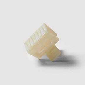 패턴 사각 헤어집게 소, 아이보리 J83N902035900