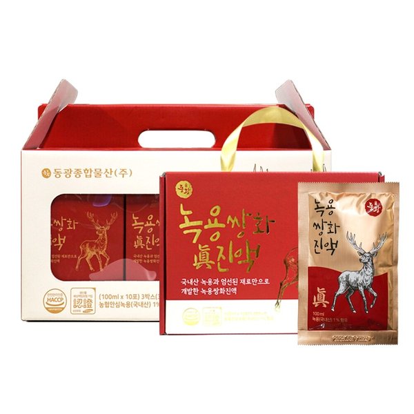 동광 녹용 쌍화진액 100ml X 30포 국내산 녹용