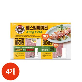 올인원마켓 (1015700) 백설 햄스빌 베이컨 205gx4개