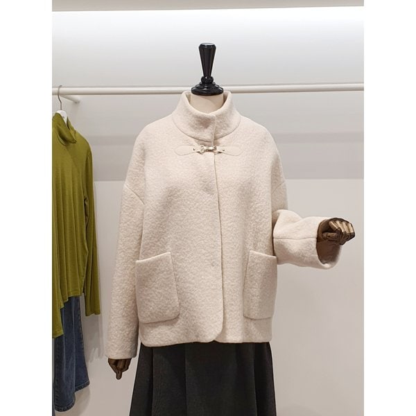 [파주점] 쥬크 주크 알파카혼방 비조디테일 하프코트 V254PSH934