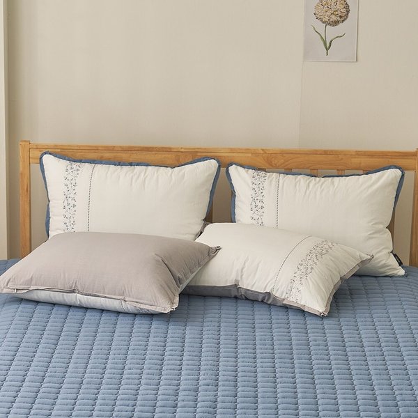 아밍 티아나 고밀도 자수 베개커버 50x70 2컬러