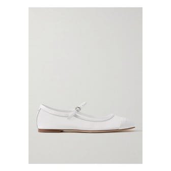 AEYDE 에이디 우마 메시 가죽 메리 제인 플랫 화이트 1647597351811090