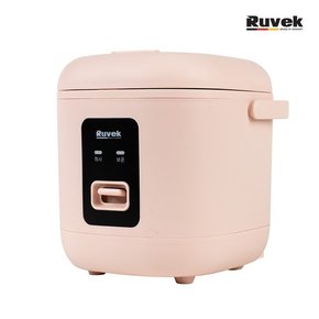 루베크 미니 전기밥솥 핑크 RU-1218P 자동보온 계란찜기
