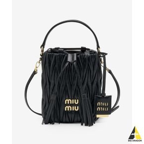 MIU 미우미우 마테라쎄 나파 가죽 버킷백 - 블랙 5BE085N88F0002 115279540