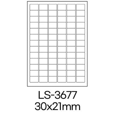  폼텍 라벨 LS-3677 100매 흰색 라벨지 A4 스티커 원형 제작 인쇄 바코드 우편 용지 폼택