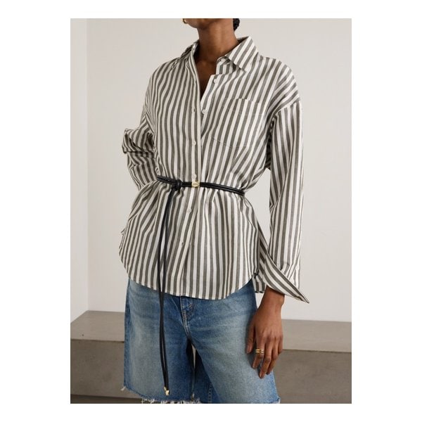 실비아 장식 가죽 벨트 블랙 1647597337013374