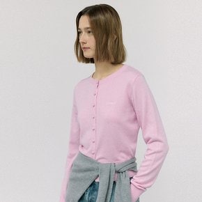 ROLA BASIC ROUND CARDIGAN PINK