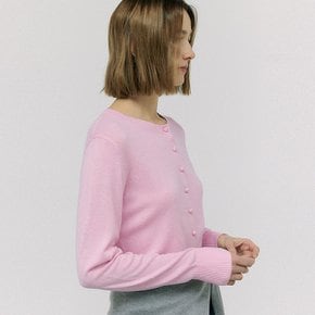 ROLA BASIC ROUND CARDIGAN PINK