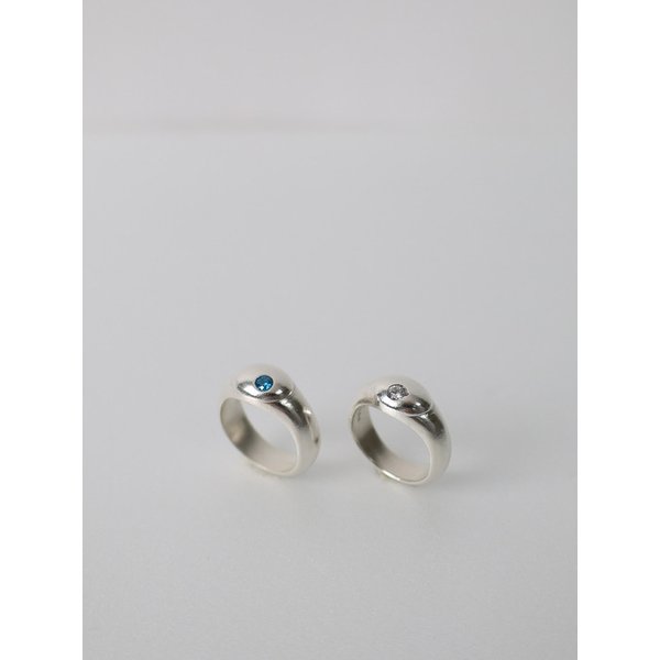 oval birthstone ring (커플링)