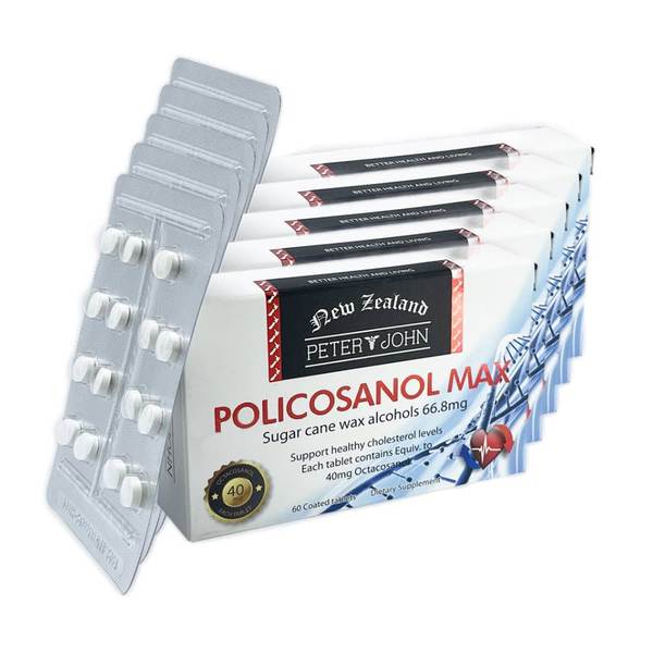 피터앤존 폴리코사놀 Policosanol 66.8mg 60정 5개