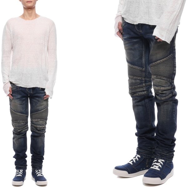 [부산점] 남성 바이커 데님 팬츠 (W4HT500C711 155)