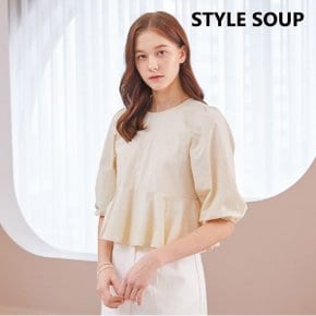 벌룬 슬리브 블라우스 SA3LSE1 _P357251717