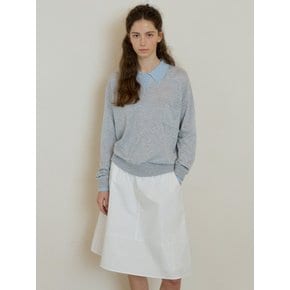 collar layered knit 244 (m/gray)