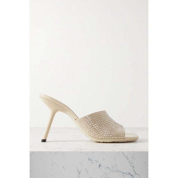 페탈 크리스털 장식 스웨이드 뮬 베이지 1647597309814067