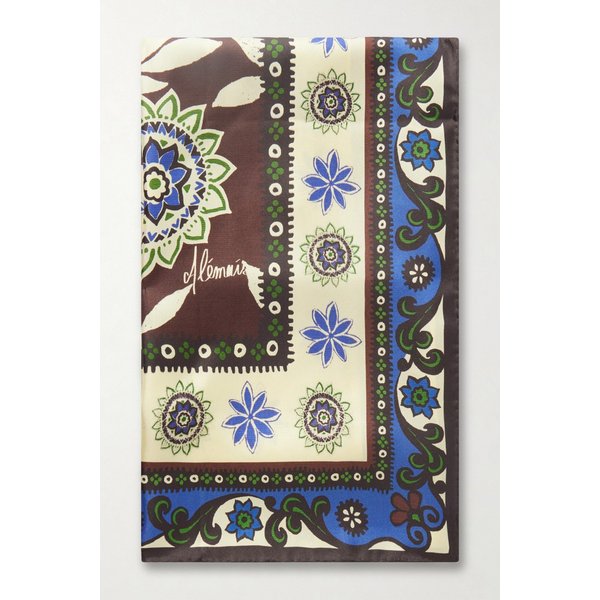 알레마이스 재스퍼 프린트 실크 트윌 스카프 46376663163083594