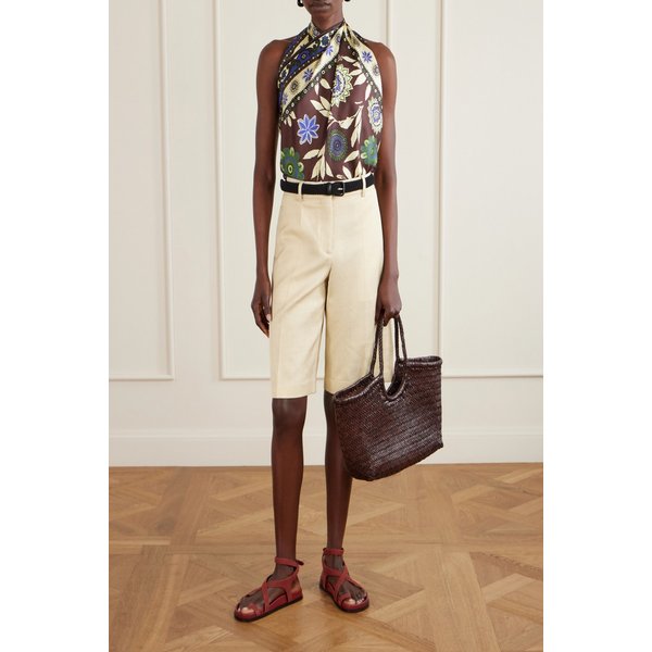 알레마이스 재스퍼 프린트 실크 트윌 스카프 46376663163083594