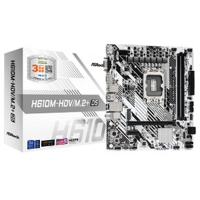 애즈락 H610M-HDV/M.2+ D5 메인보드 (LGA1700/DDR5/M-ATX) 에즈윈