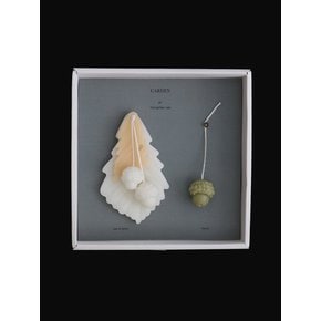 wax tablet & candle _ Mongolian oak