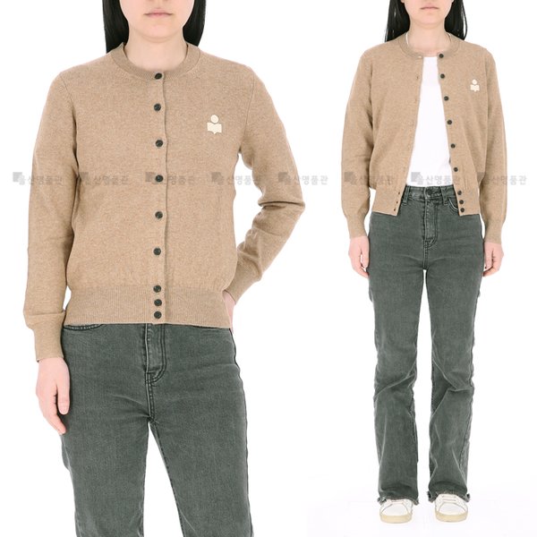 [부산점] 시그니처 로고 CA0115FA C1L17E 50CM 이자벨마랑 MONA 모나 여성 가디건 라운드넥 가디건
