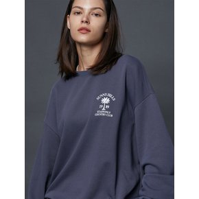 PALM TREE SWEATSHIRTS (WASHED NAVY)