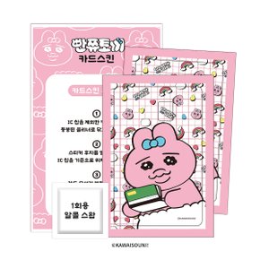 빤쮸토끼 - 카드스킨 4종 카드 커스텀 스티커