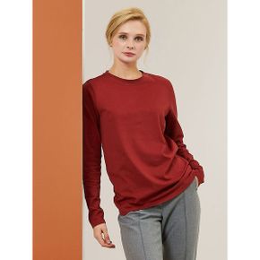 여성 싱글 오가닉티셔츠 브릭 HWP19 TS304_P346087673