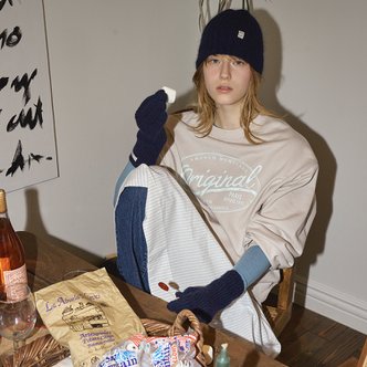 벤시몽 [23FW] ORIGINAL LOGO SWEATSHIRT - BEIGE